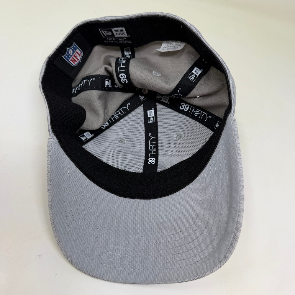 Philadelphia Eagles New Era 39THIRTY Hat Gray Stretch Fit NFL Football Youth - Picture 7 of 10